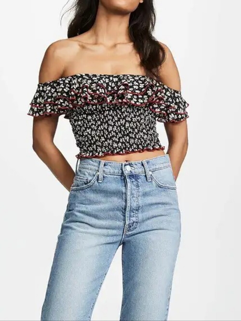 Likely Harlow Athena Floral Smocked Top